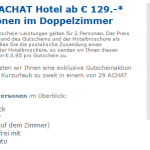 Kurzurlaub zu zweit in einem ausgewählten ACHAT Hotel mit Frühstück für nur 129€