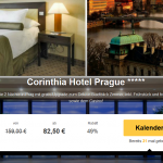 2 Übernachtungen in Prag im 5 Sterne Corinthia Hotel mit Frühstück für 82,50€