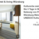 3 Tage Würzburg im 4 Sterne GHOTEL hotel & living inkl. Frühstück für 69€ 