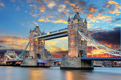 Tower Bridge in London, UK