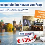 3 Tage Prag zu zweit im 4 Sterne Pure White Hotel mit Frühstück für 139€