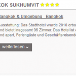 1 Woche Bangkok im 4 Sterne Radisson Suites Bangkok Sukhumvit inkl. Flug und Frühstück für 266€ pro Person