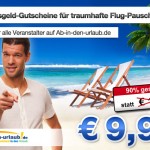 100€ ab in den Urlaub Gutschein für 9,90€ — Gutschein für Pauschalreisen