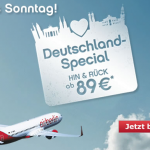 Air Berlin Deutschland Spezial – Innerdeutsche Flüge Hin und Zurück ab 89€