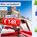 3 Tage zu zweit im 4 Sterne Amedia Hotel in Wien mit Frühstück für 149€