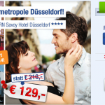 3 Tage zu zweit im 4 Sterne Best Western Savoy Hotel in Düsseldorf mit Frühstück für 129€