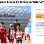 Champions League – FC Bayern gegen Viktoria Pilsen inkl. Übernachtung im 4-Sterne Hotel für 79€
