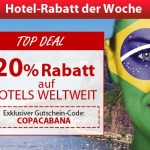 20% Rabatt auf Hotels ohne Mindestbuchungswert bei ebookers