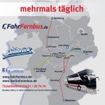 30€ FahrFernbus.de Gutschein für 15€ – mehrmals täglich quer durch Deutschland