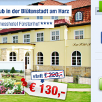 3 Tage Harz zu zweit im 4 Sterne Wellnesshotel Fürstenhof für 130€