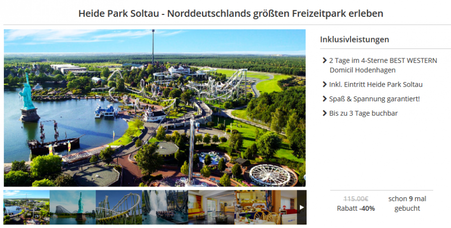 Was Kostet Eine übernachtung Im Heide Park Soltau www.urlaubsdeal.net