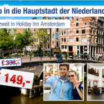 3 Tage Amsterdam zu zweit im 4 Sterne Holiday Inn mit Frühstück für nur 149€