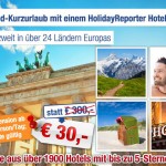 3 Übernachtungen für 2 Personen in einem von 1900 Hotels eurer Wahl für 30€