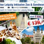 3 Tage zu zweit im Hotel Days Inn in Leipzig inkl. Eintritt in Zoo für nur 139€