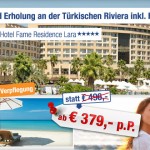 1 Woche im 5* Hotel Fame Residence Lara & Spa inkl. Flug und All Inclusive ab 379€ pro Person