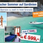 1 Woche Sardinien zu zwei im Hotel Smeraldo inkl. Vollpension für 599€