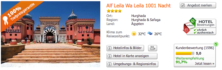 Hotel Alf Leila Wa Leila 1001 Nacht