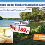 3 Tage Mecklenburgische Seenplatte zu zweit im 4 Sterne Iberotel Fleesensee mit Frühstück für 189€