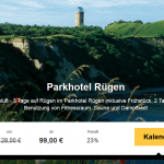 3 Tage Rügen im 4 Sterne Parkhotel mit Frühstück für nur 99€