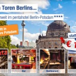 3 Tage zu zweit im 4 Sterne pentahotel Berlin-Potsdam inkl. Frühstück für 109€