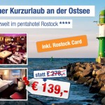 2 Übernachtungen für 2 Personen im 4 Sterne Pentahotel Rostock inkl. Frühstück für 139€ 