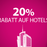 20% Rabatt auf Hotels bei Ebookers