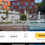 4 Tage Wellness-Urlaub Kroatien im 4 Sterne Hotel Spa & Sport Sveti Martin für nur 42€