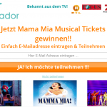 Mama Mia Musical Tickets gewinnen bei travador