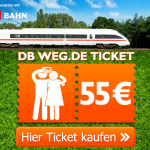 DB Ticket – einfache Fahrt für zwei Personen in ganz Deutschland für 55€