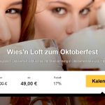 Oktoberfest-Knaller – Übernachtung im Oktoberfest Wies´n Loft mit Maß Bier für 49€