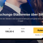 Überraschungs-Silvester-Städtetrip mit 2 Nächte im 3 Sterne Hotel und Flug ab 199€